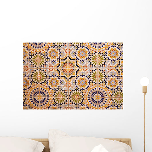 Detail wall mosaic Wall Mural
