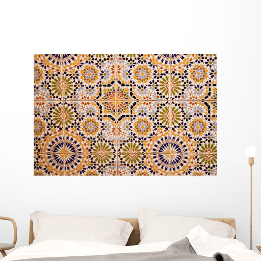Detail wall mosaic Wall Mural