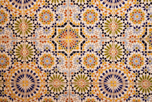 Detail wall mosaic Wall Mural