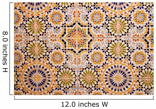 Detail wall mosaic Wall Mural