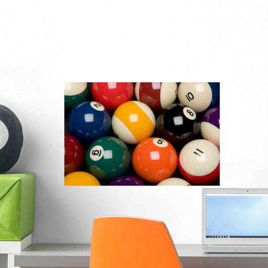 Background Pool Balls Wall Decal