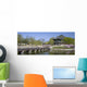 Panorama of an old pavilion at a park in Seoul, Korea. Wall Mural