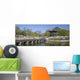 Panorama of an old pavilion at a park in Seoul, Korea. Wall Mural