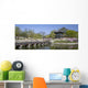 Panorama of an old pavilion at a park in Seoul, Korea. Wall Mural