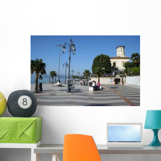 Uferpromenade Lazise Wall Decal