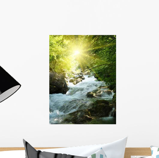 Mountain River Wall Decal