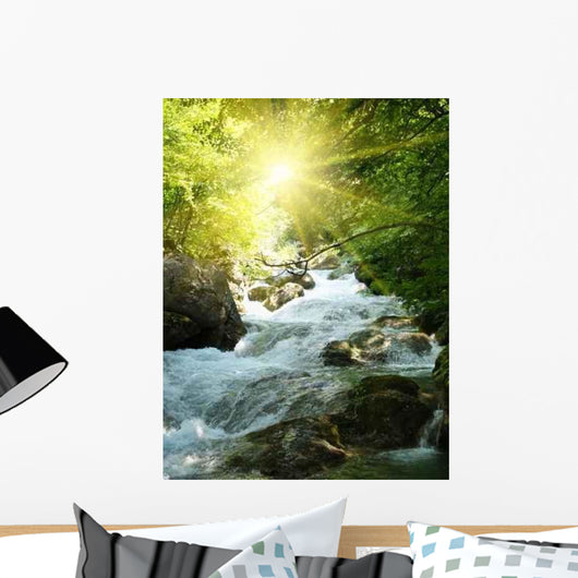 Mountain River Wall Decal