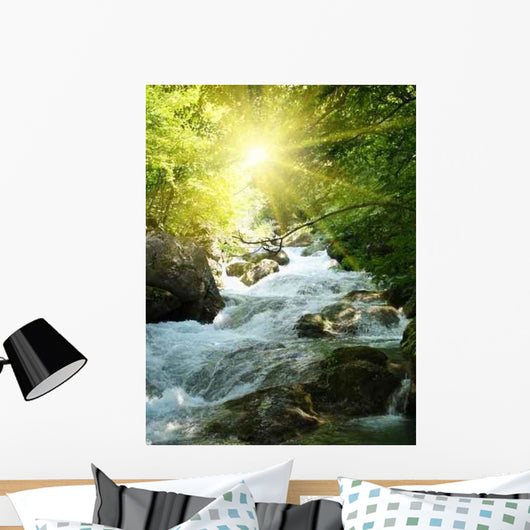 Mountain River Wall Decal