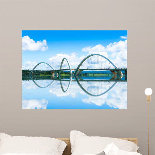 JK Bridge in Brasilia, Brazil Wall Mural