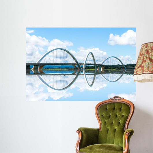 JK Bridge in Brasilia, Brazil Wall Mural