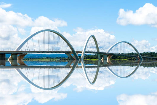 JK Bridge in Brasilia, Brazil Wall Mural
