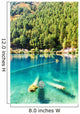 Fantastic azure water of lake with submerged tree trunks Wall Mural