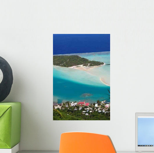 Ariel Maupiti Lagoon Wall Decal