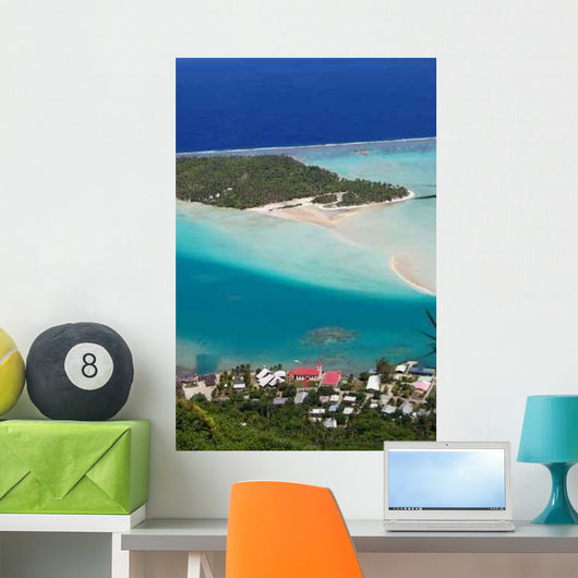 Ariel Maupiti Lagoon Wall Decal