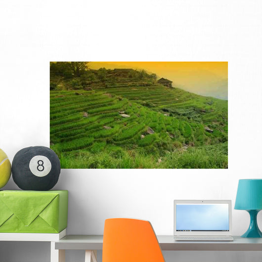 Rice Field Wall Decal