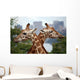Giraffe Crossing Wall Mural