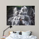 serenity and yoga practicing at waterfall Kanto Lampo, Bali,Indonesia Wall Mural