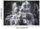 serenity and yoga practicing at waterfall Kanto Lampo, Bali,Indonesia Wall Mural
