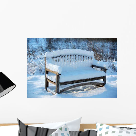 Buried under Snow Bank Wall Decal