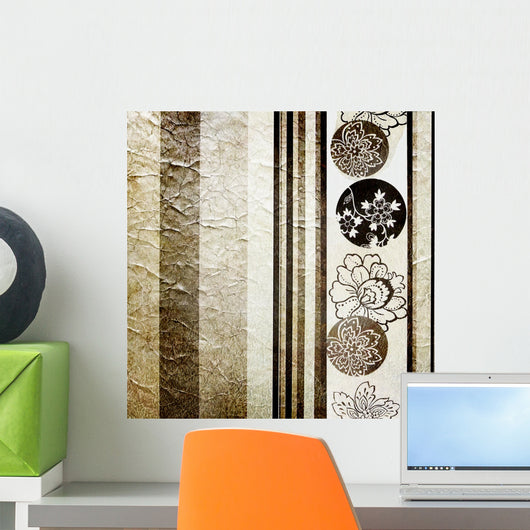 Silver Retro Wallpaper Wall Mural