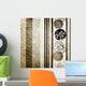 Silver Retro Wallpaper Wall Mural