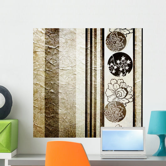 Silver Retro Wallpaper Wall Mural