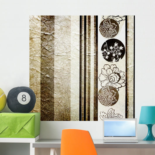 Silver Retro Wallpaper Wall Mural