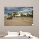 Game drive in Etosha National Park, Namibia Wall Mural