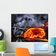 Fire Car Wall Mural