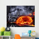 Fire Car Wall Mural