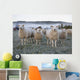 Morning Sheep Field Wall Decal