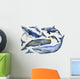 Marine Mammals Watercolor Whales Wall Decal Sticker Set