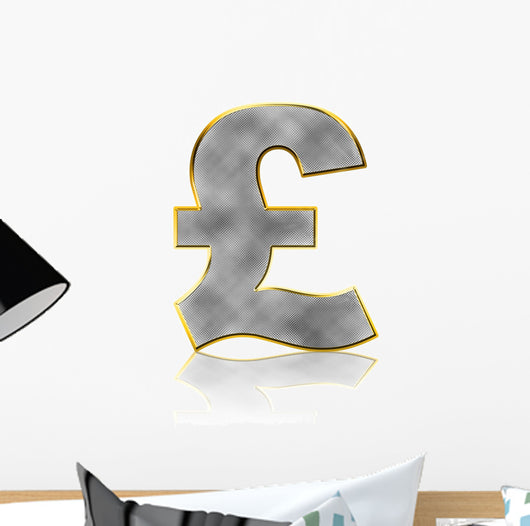 Bling Pound Symbol Wall Decal