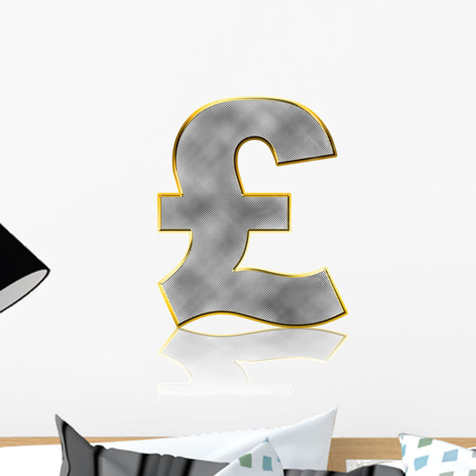 Bling Pound Symbol Wall Decal
