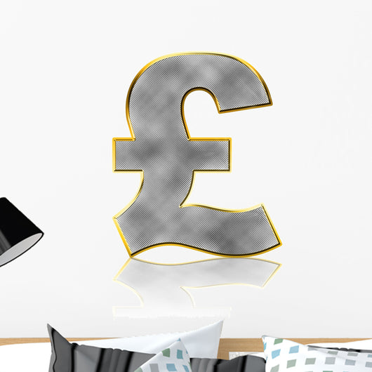 Bling Pound Symbol Wall Decal