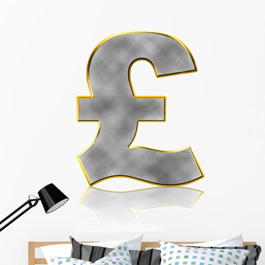 Bling Pound Symbol Wall Decal