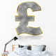 Bling Pound Symbol Wall Decal