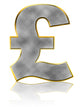 Bling Pound Symbol Wall Decal