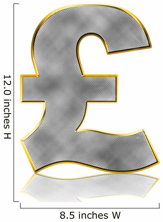 Bling Pound Symbol Wall Decal