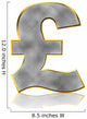 Bling Pound Symbol Wall Decal