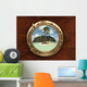 Submarine Peephole Window to Exotic Island Wall Mural