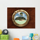 Submarine Peephole Window to Exotic Island Wall Mural
