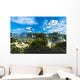 Iguazu Falls, the largest series of waterfalls of the world, located at the Brazilian and Argentinian border. View from Brazilian side. Wall Mural