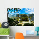 Iguazu Falls, the largest series of waterfalls of the world, located at the Brazilian and Argentinian border. View from Brazilian side. Wall Mural