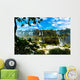 Iguazu Falls, the largest series of waterfalls of the world, located at the Brazilian and Argentinian border. View from Brazilian side. Wall Mural