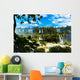 Iguazu Falls, the largest series of waterfalls of the world, located at the Brazilian and Argentinian border. View from Brazilian side. Wall Mural