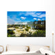 Iguazu Falls, the largest series of waterfalls of the world, located at the Brazilian and Argentinian border. View from Brazilian side. Wall Mural