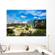 Iguazu Falls, the largest series of waterfalls of the world, located at the Brazilian and Argentinian border. View from Brazilian side. Wall Mural