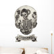 Zodiac Skull Capricorn.Hand pencil drawing on paper. Wall Decal