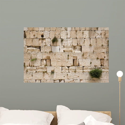 the jerusalem wailing wall - closeup Wall Mural